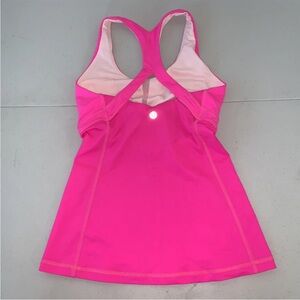 Lululemon Pink Racerback Athletic Tank Top women’s size 2 running yoga tank